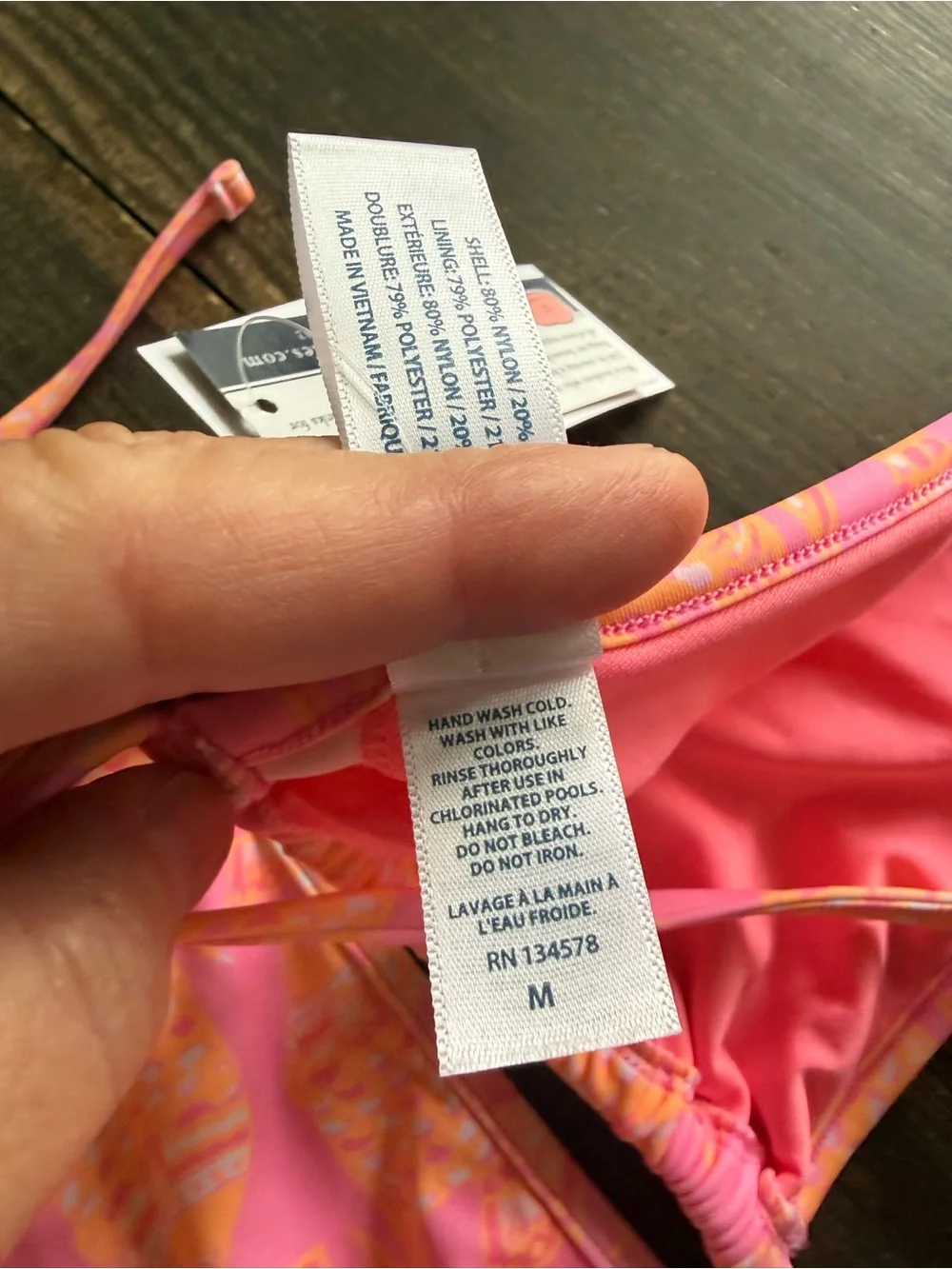 🎣 Vineyard Vines Fish Print Bikini Set | Pink Coral NWT
